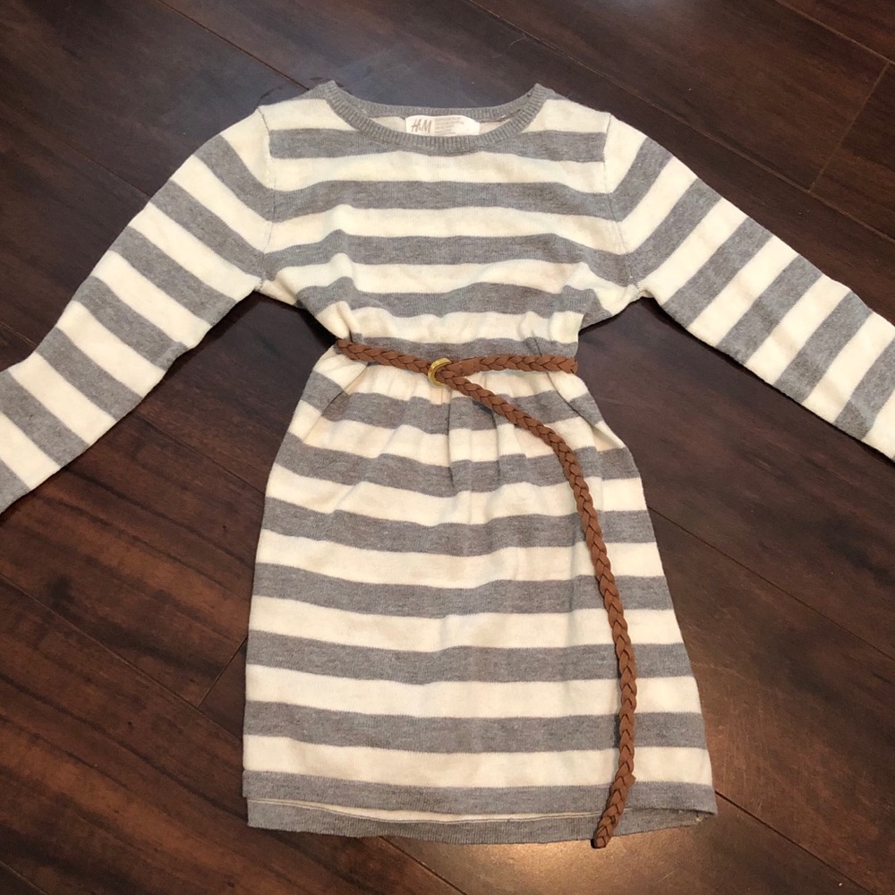 H&M Belted Sweater Dress